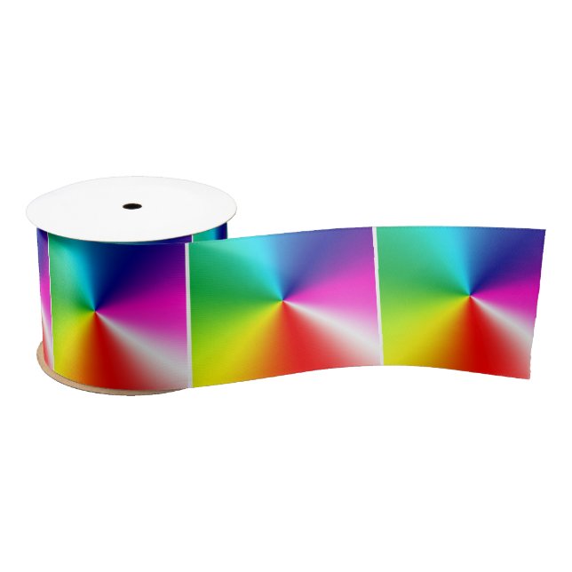 Rainbow Spectrum  Satin Ribbon (Spool)