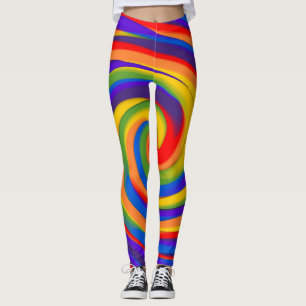 rainbow spin leggings