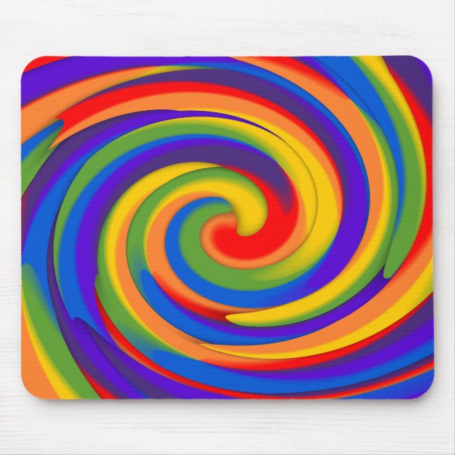 rainbow spin mouse mat (Front)