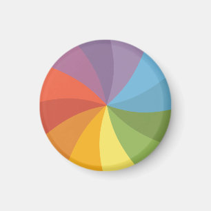 Rainbow Spinning Wheel Magnet