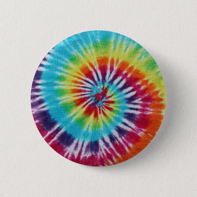 Rainbow Spiral 6 Cm Round Badge (Front)