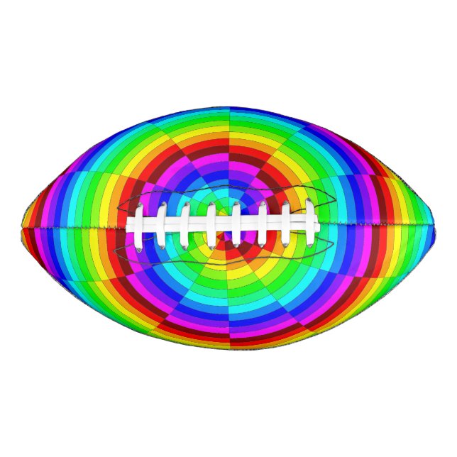 Rainbow Spiral American Football (Front)