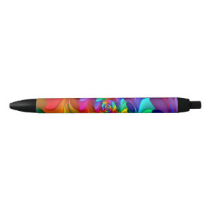 RAINBOW SPIRAL BLACK INK PEN