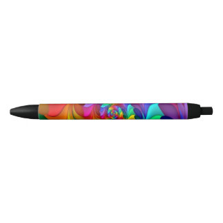 RAINBOW SPIRAL BLACK INK PEN
