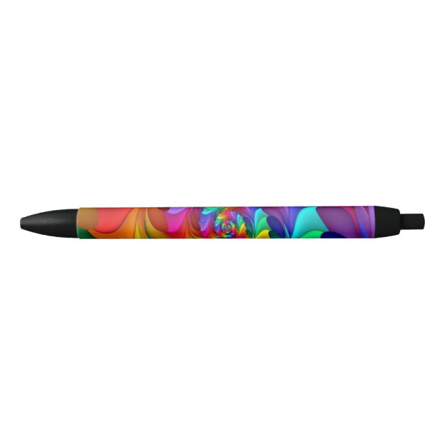 RAINBOW SPIRAL BLACK INK PEN (Front)