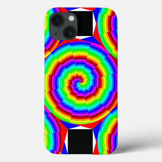 Rainbow Spiral by Kenneth Yoncich Case-Mate iPhone Case (Back)