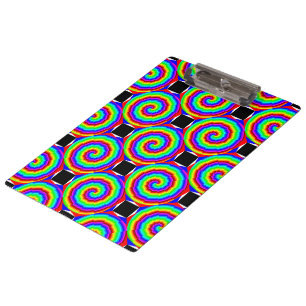 Rainbow Spiral by Kenneth Yoncich Clipboard