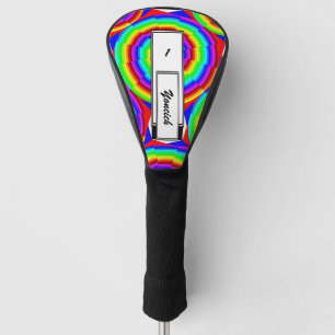 Rainbow Spiral by Kenneth Yoncich Golf Head Cover