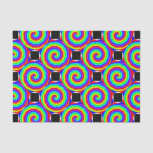Rainbow Spiral by Kenneth Yoncich Tissue Paper