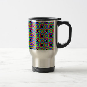 Rainbow Spiral by Kenneth Yoncich Travel Mug