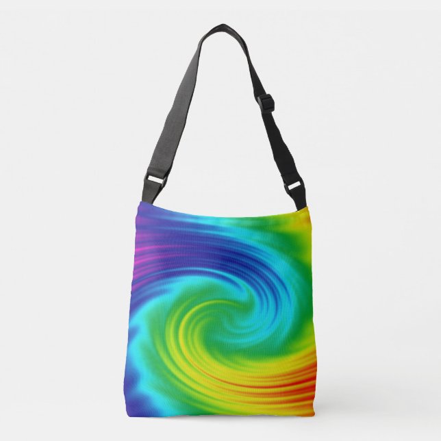 Rainbow spiral crossbody bag (Front)