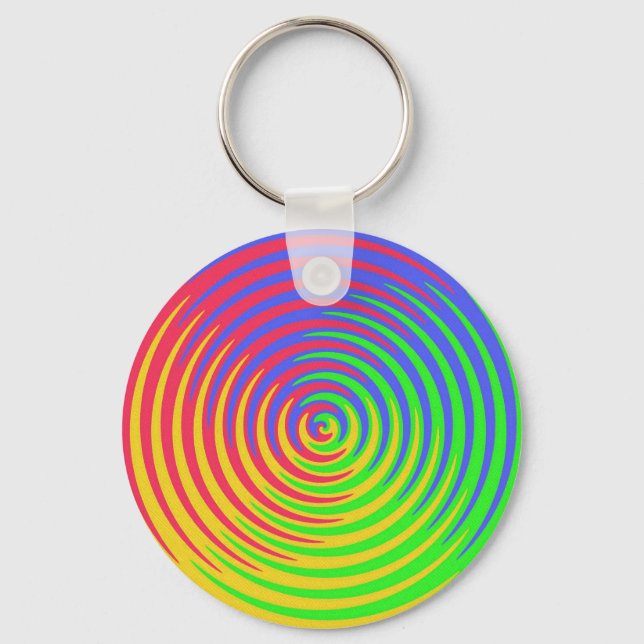 Rainbow Spiral Keychain (Front)