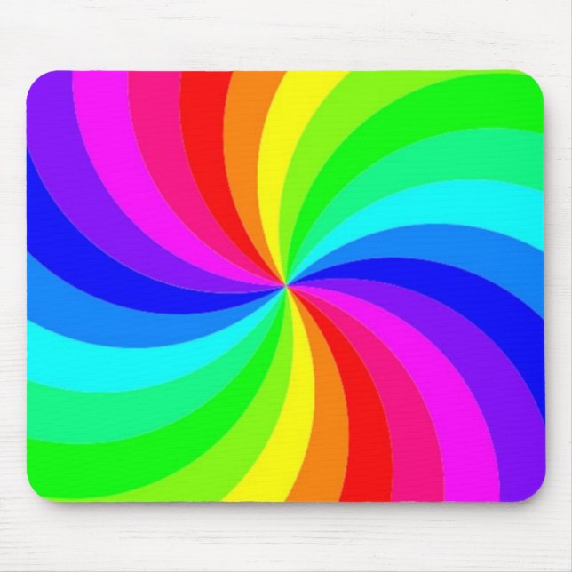 RAINBOW SPIRAL MOUSE MAT (Front)