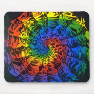 rainbow spiral mouse mat