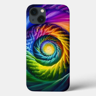 Rainbow Spiral Out iPhone 13 Case