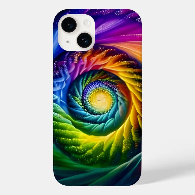 Rainbow Spiral Out Case-Mate iPhone Case (Back)