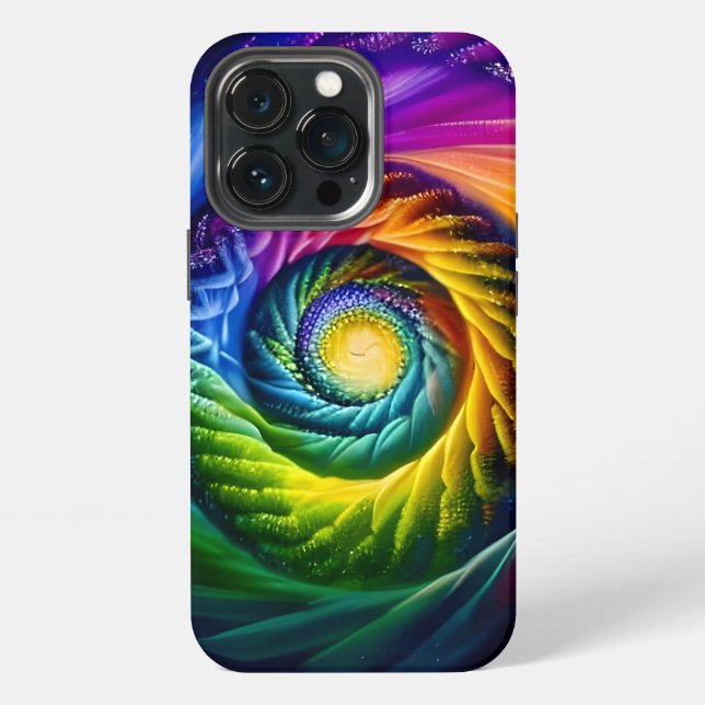 Rainbow Spiral Out iPhone Case (Back)