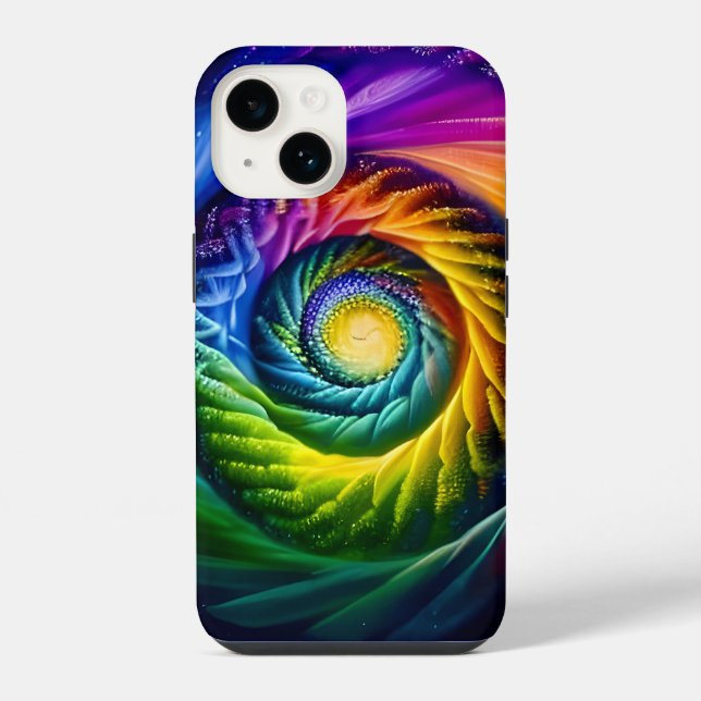 Rainbow Spiral Out iPhone Case (Back)