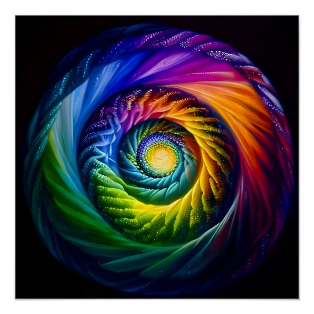 Rainbow Spiral Out Poster (Front)