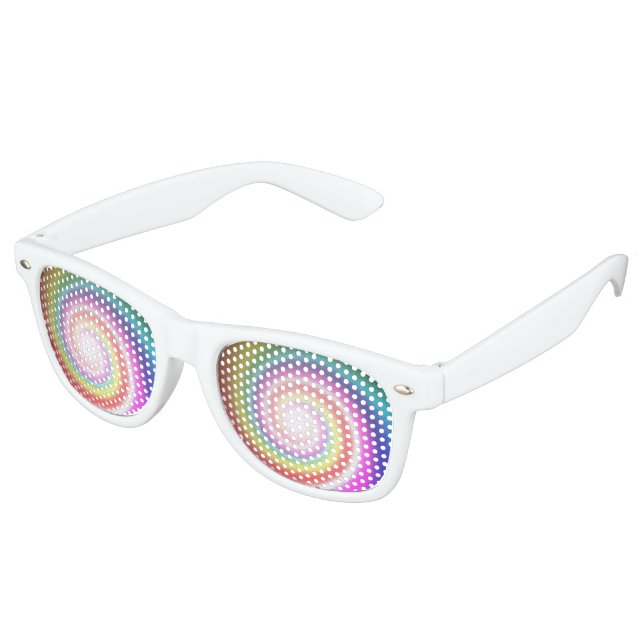 rainbow spiral party shades (Angled)