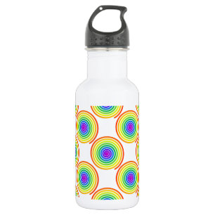 Rainbow Spiral Pattern 532 Ml Water Bottle