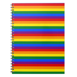rainbow Spiral Photo Notebook colorful notebook
