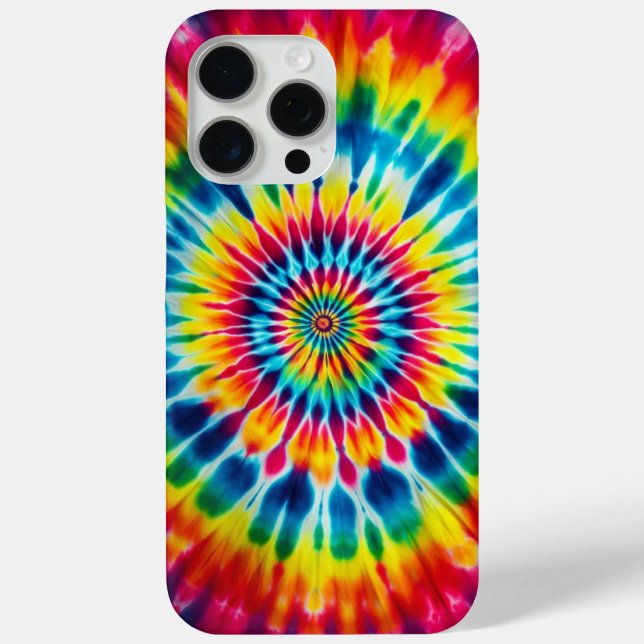 Rainbow Spiral, Tie-dye Case-Mate iPhone Case (Back)