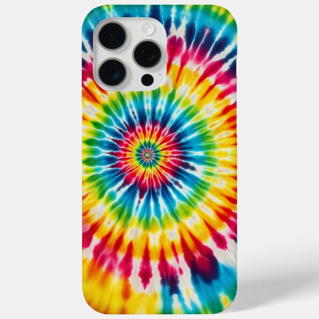 Rainbow Spiral, Tie-dye Case-Mate iPhone Case (Back)