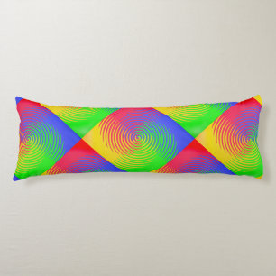 Rainbow Spirals Body Pillow