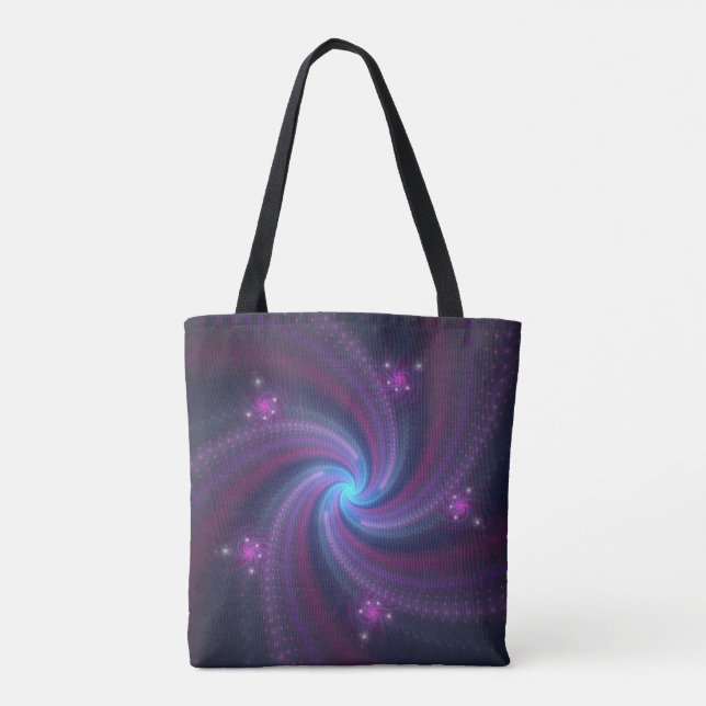 rainbow spirals tote bag (Back)
