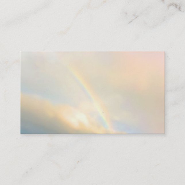 Rainbow Spiritual lightworker Yoga Business Cards (Front)