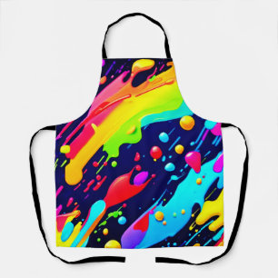 Rainbow Splash Art Apron