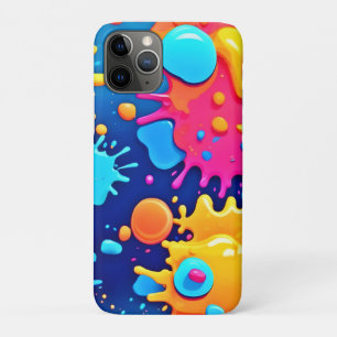 Rainbow Splash Paint Art iPhone 11 Pro Case