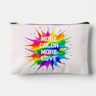 Rainbow Splash Pride Month Design Accessory Pouch