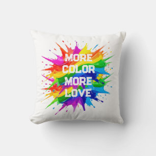 Rainbow Splash Pride Month Design Cushion