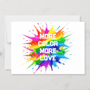 Rainbow Splash Pride Month Design Magnetic Invitation
