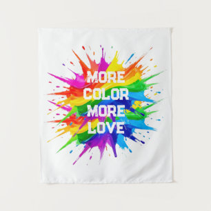 Rainbow Splash Pride Month Design Tapestry