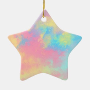 Rainbow splatter Ceramic Decoration