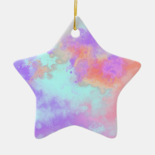 Rainbow splatter Ceramic Decoration