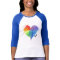 Rainbow Splatter Heart Logo love t shirt