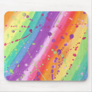 Rainbow Splatter Mouse Mat