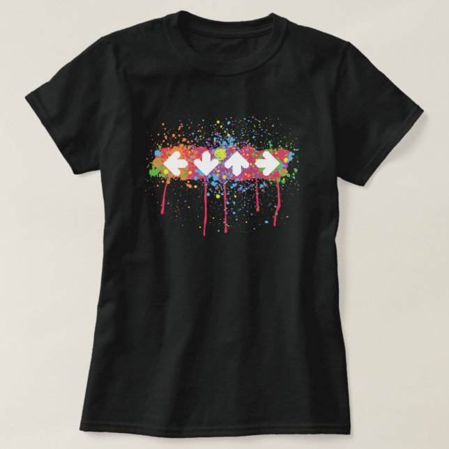 Rainbow Splatter T-Shirt (Design Front)