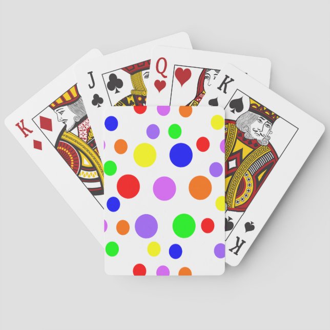Rainbow Spots Playing Cards (Back)