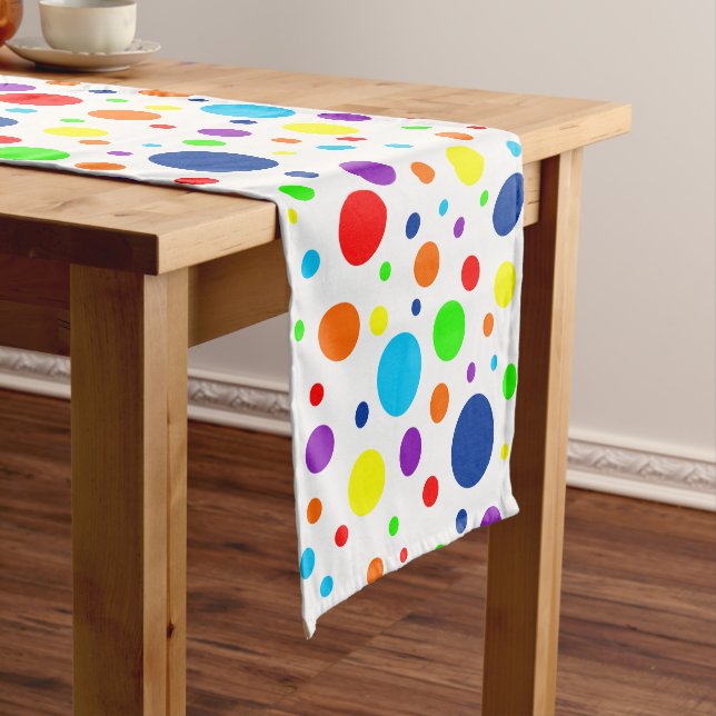 Rainbow Spots Table Runner (In Situ)