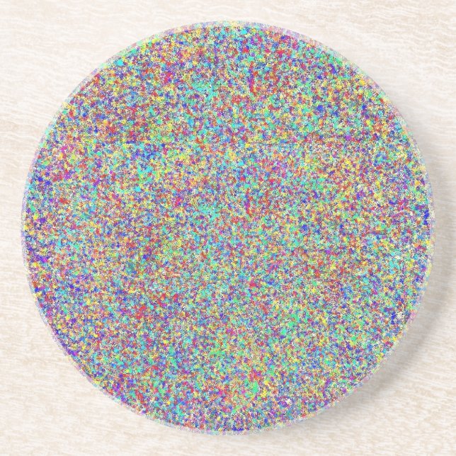 Rainbow Spray Coaster (Front)