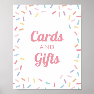 Rainbow Sprinkle Cards and Gifts Sign
