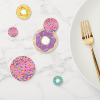 Rainbow Sprinkle Doughnut Shop Confetti