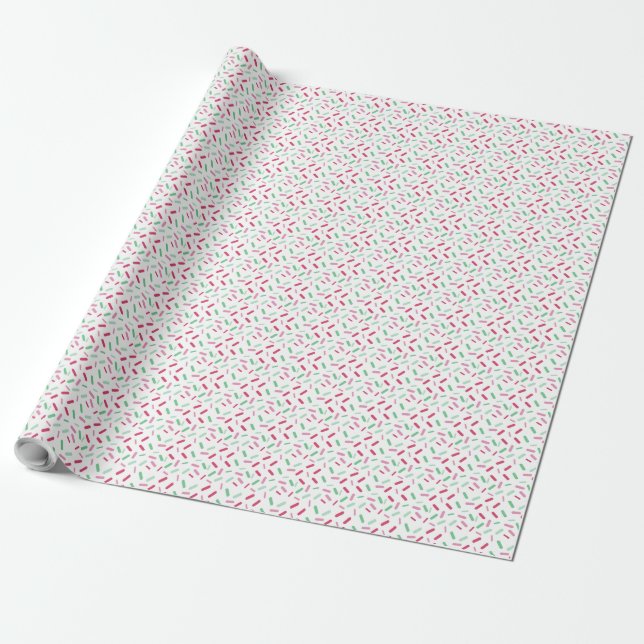 Rainbow Sprinkles Abrosexual Pride Flag Wrapping Paper (Unrolled)