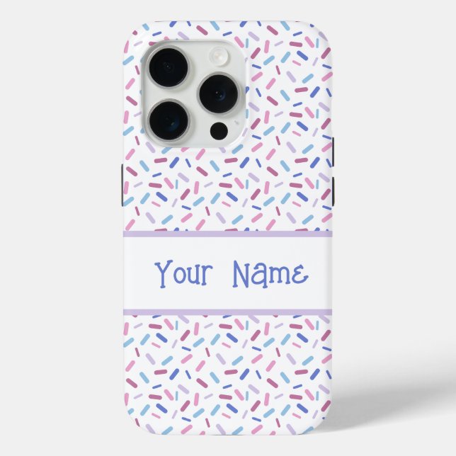 Rainbow Sprinkles Bigender Pride Flag Case-Mate iPhone Case (Back)