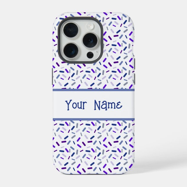 Rainbow Sprinkles Butch Lesbian Pride Flag iPhone Case (Back)